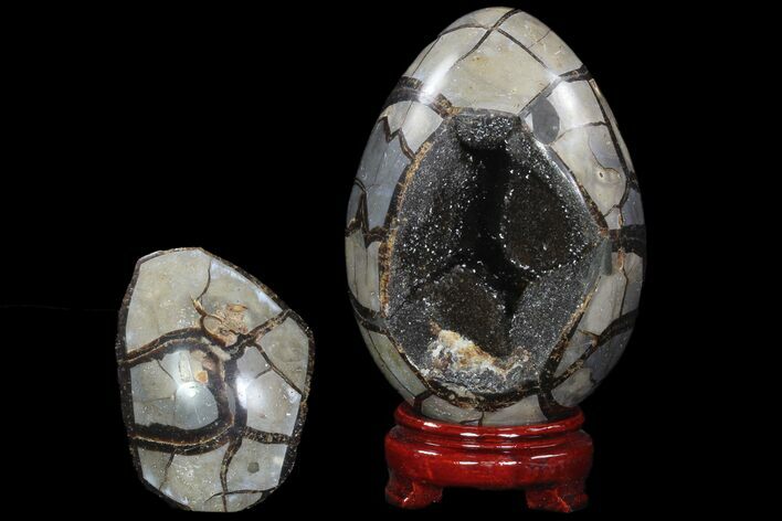 Septarian Dragon Egg Geode - Removable Section #89572